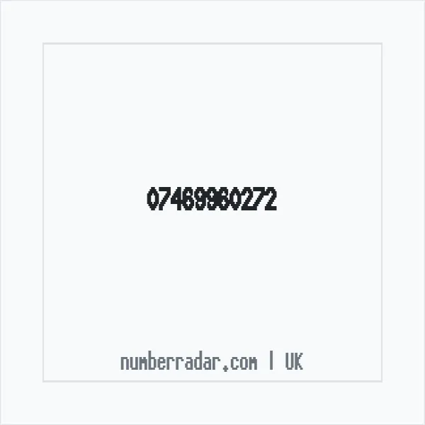 Reverse number check for +44 7469 960272 — who called me?