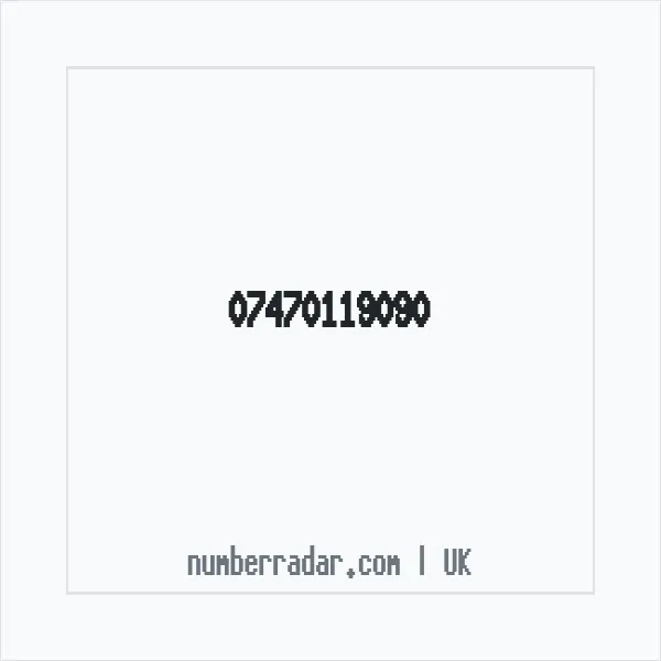 Reverse number check for +44 7470 119090 — who called me?