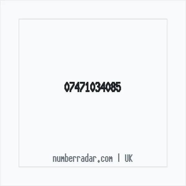 Reverse number check for +44 7471 034085 — who called me?