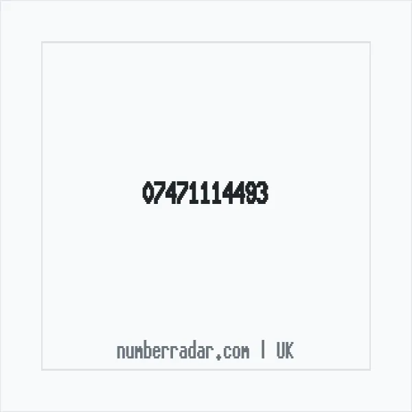 Reverse number check for +44 7471 114493 — who called me?