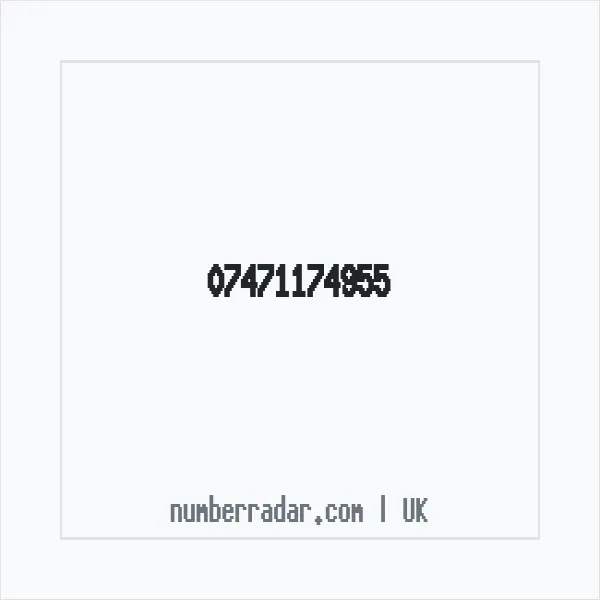 Reverse number check for +44 7471 174955 — who called me?