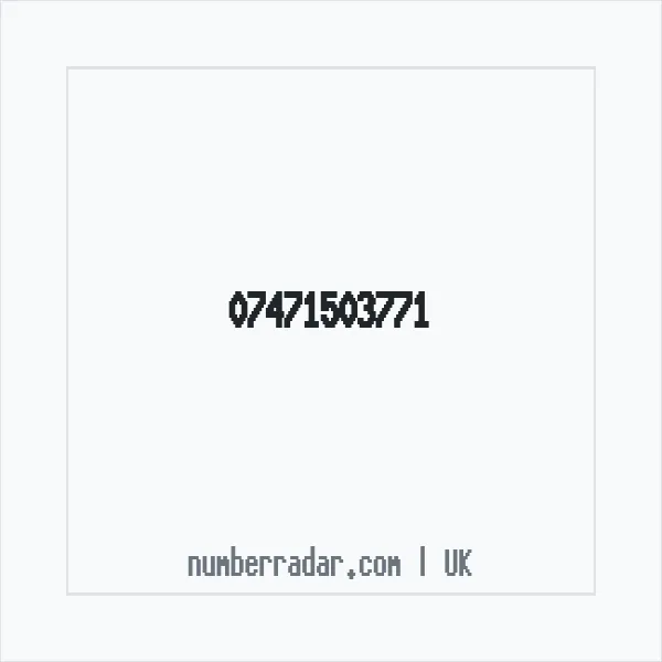 Reverse number check for +44 7471 503771 — who called me?