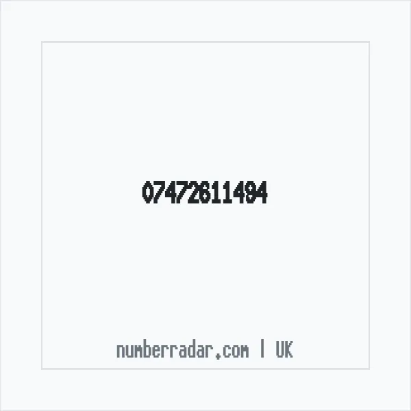 Reverse number check for +44 7472 611494 — who called me?