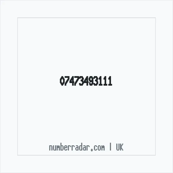 Reverse number check for +44 7473 493111 — who called me?