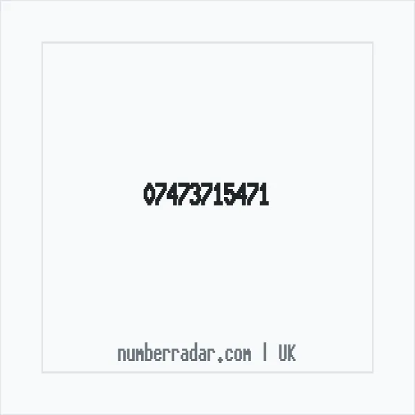 Reverse number check for +44 7473 715471 — who called me?