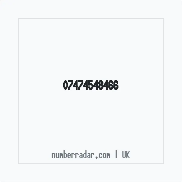Reverse number check for +44 7474 548466 — who called me?