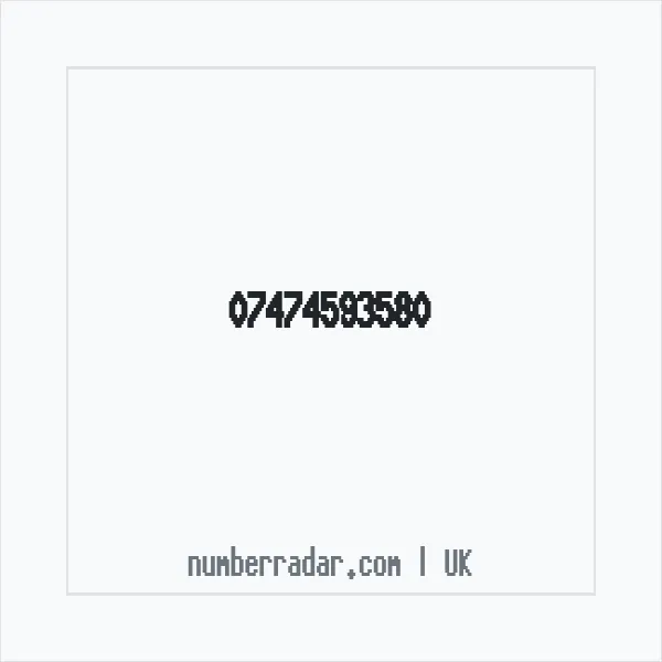 Reverse number check for +44 7474 593580 — who called me?