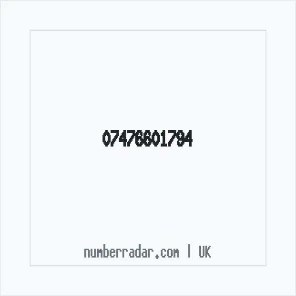Reverse number check for +44 7476 601794 — who called me?