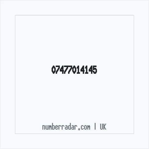 Reverse number check for +44 7477 014145 — who called me?