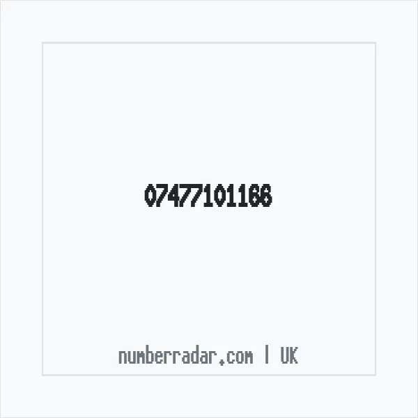 Reverse number check for +44 7477 101166 — who called me?