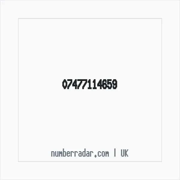 Reverse number check for +44 7477 114659 — who called me?