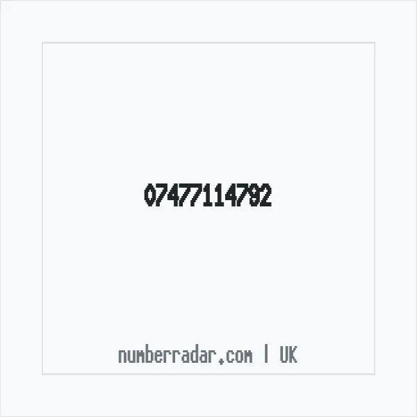Reverse number check for +44 7477 114792 — who called me?