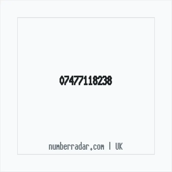 Reverse number check for +44 7477 118238 — who called me?