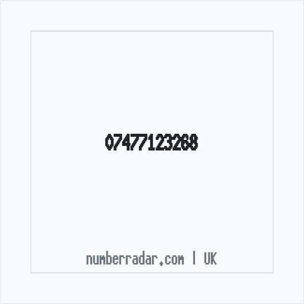 Reverse number check for +44 7477 123268 — who called me?