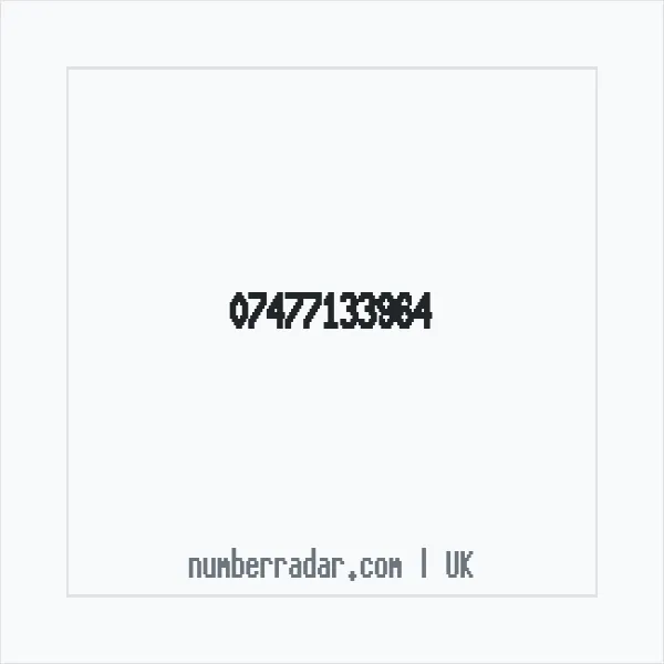 Reverse number check for +44 7477 133964 — who called me?