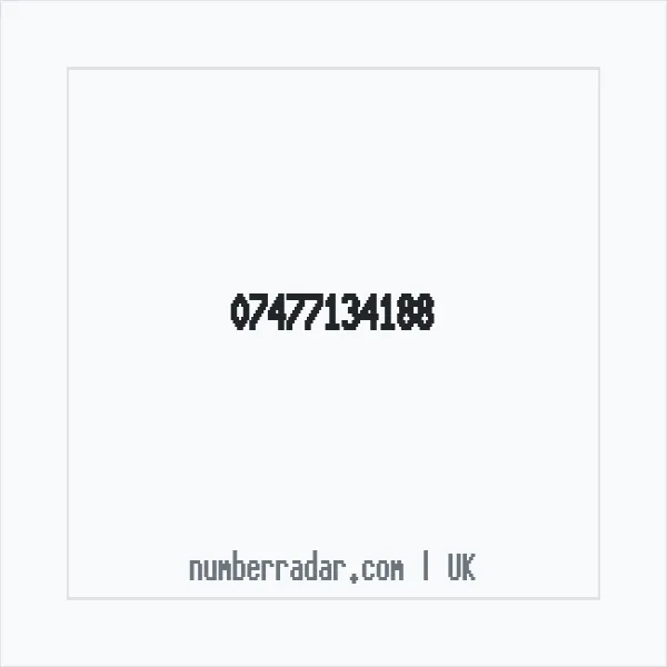 Reverse number check for +44 7477 134188 — who called me?