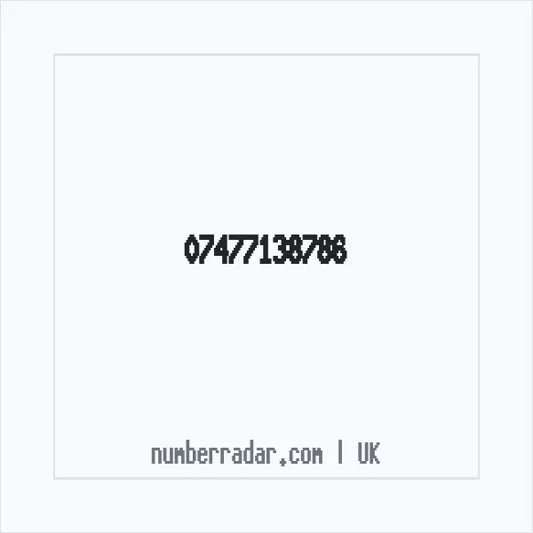 Reverse number check for +44 7477 138786 — who called me?