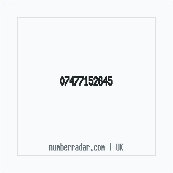 Reverse number check for +44 7477 152645 — who called me?