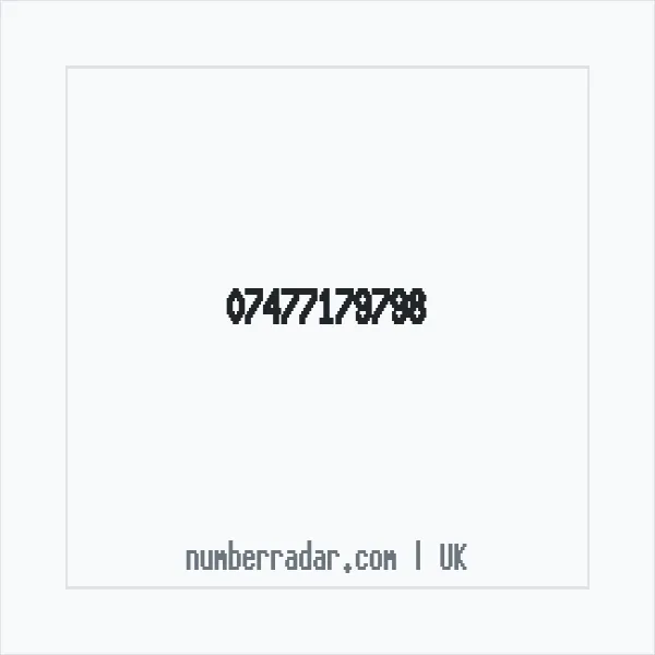 Reverse number check for +44 7477 179798 — who called me?