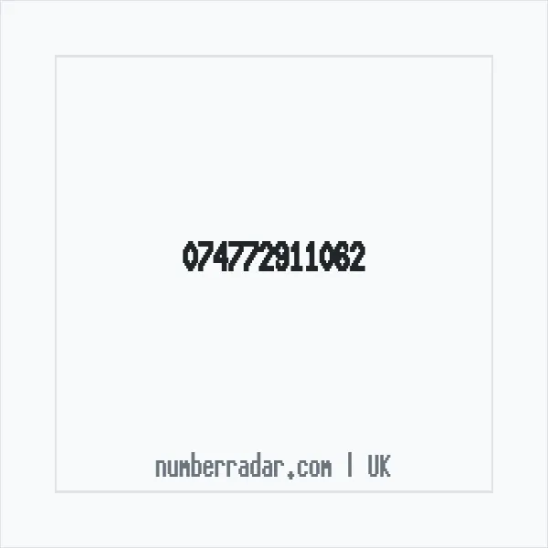 Reverse number check for +44 (7477) 291-106 — who called me?