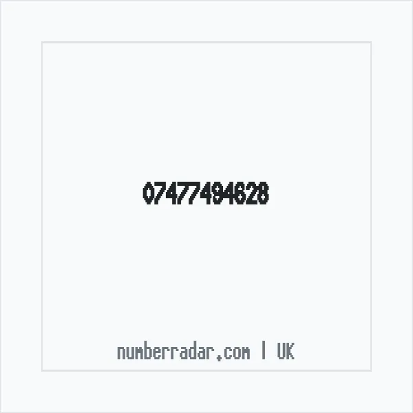 Reverse number check for +44 7477 494628 — who called me?