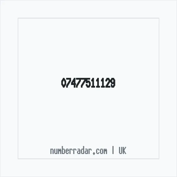 Reverse number check for +44 7477 511129 — who called me?