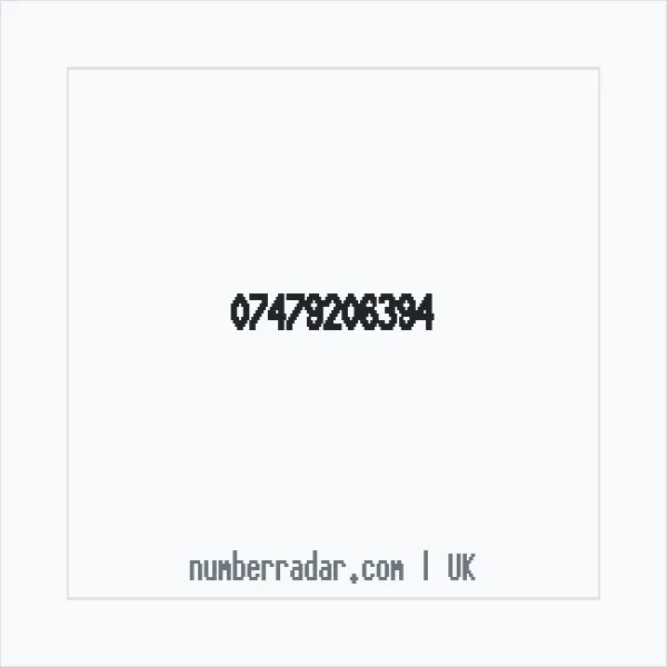 Reverse number check for +44 7479 206394 — who called me?