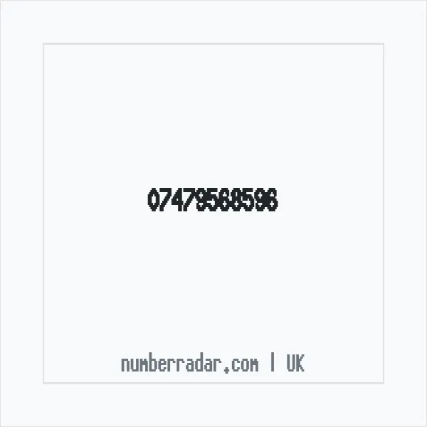 Reverse number check for +44 7479 568596 — who called me?
