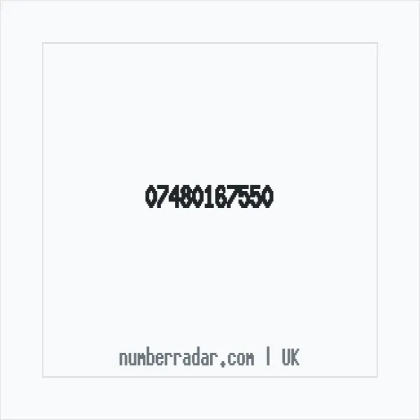 Reverse number check for +44 7480 167550 — who called me?