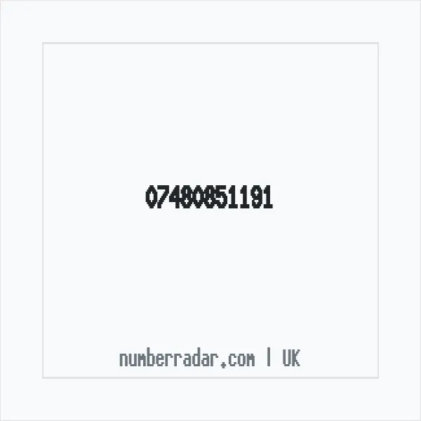 Reverse number check for +44 7480 851191 — who called me?