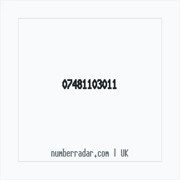 Reverse number check for +44 7481 103011 — who called me?