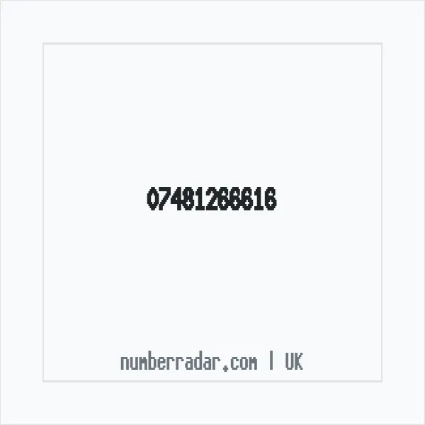 Reverse number check for +44 7481 266616 — who called me?