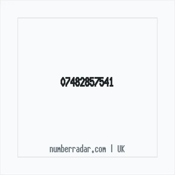 Reverse number check for +44 7482 857541 — who called me?