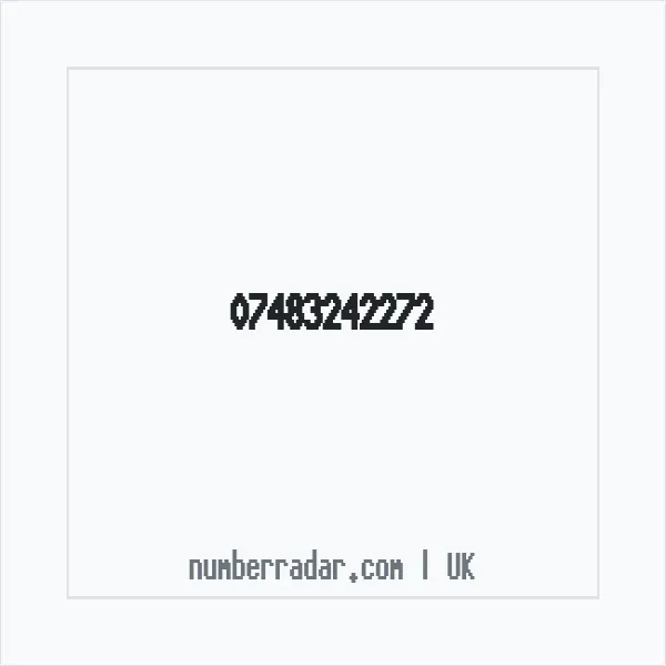 Reverse number check for +44 7483 242272 — who called me?