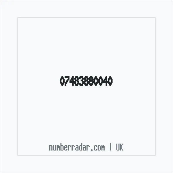 Reverse number check for +44 7483 880040 — who called me?