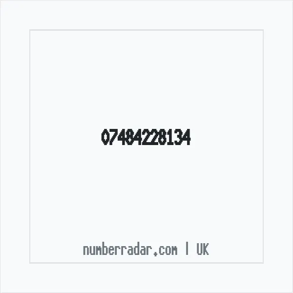 Reverse number check for +44 7484 228134 — who called me?