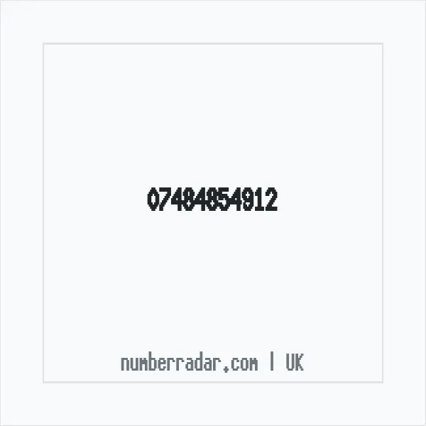 Reverse number check for +44 7484 854912 — who called me?