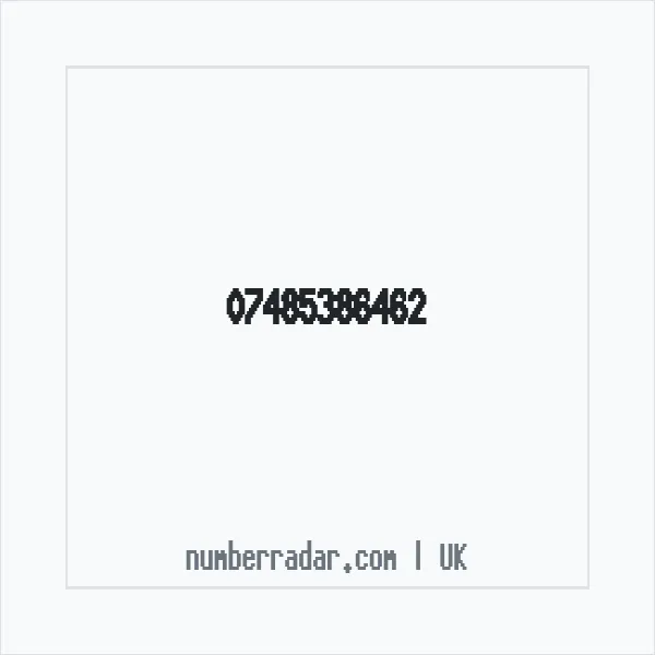 Reverse number check for +44 7485 386462 — who called me?