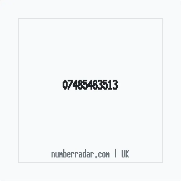 Reverse number check for +44 7485 463513 — who called me?
