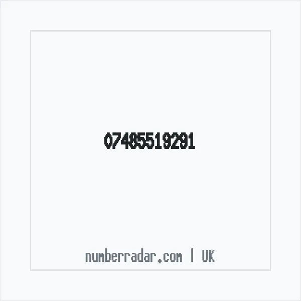 Reverse number check for +44 7485 519291 — who called me?