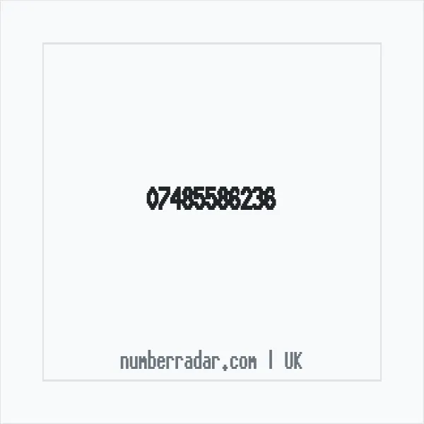 Reverse number check for +44 7485 586236 — who called me?