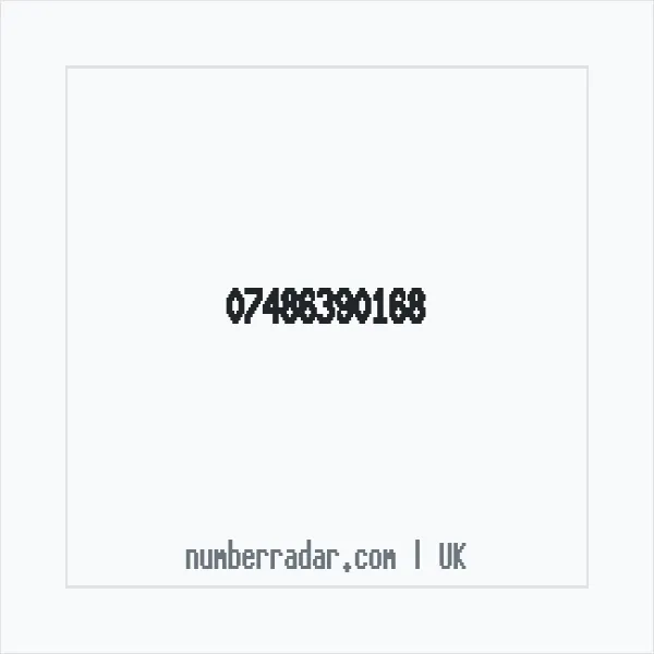Reverse number check for +44 7486 390168 — who called me?