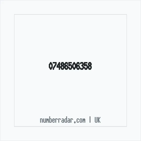 Reverse number check for +44 7486 506358 — who called me?