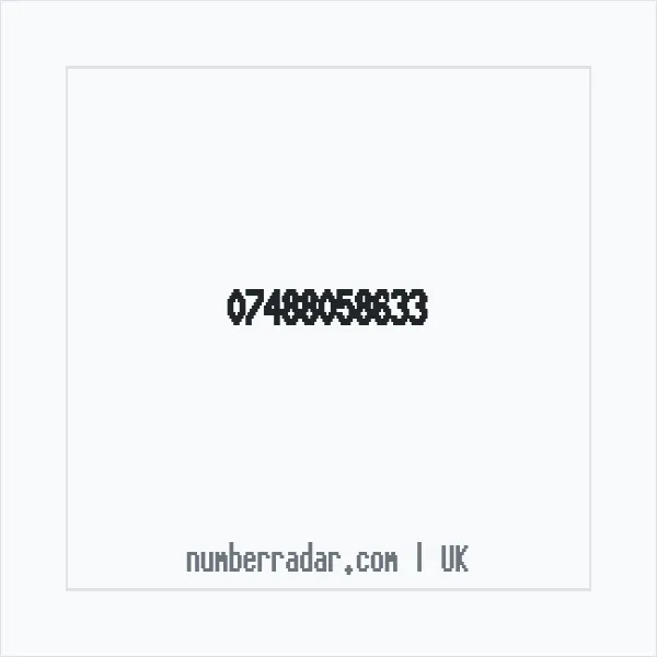 Reverse number check for +44 7488 058633 — who called me?