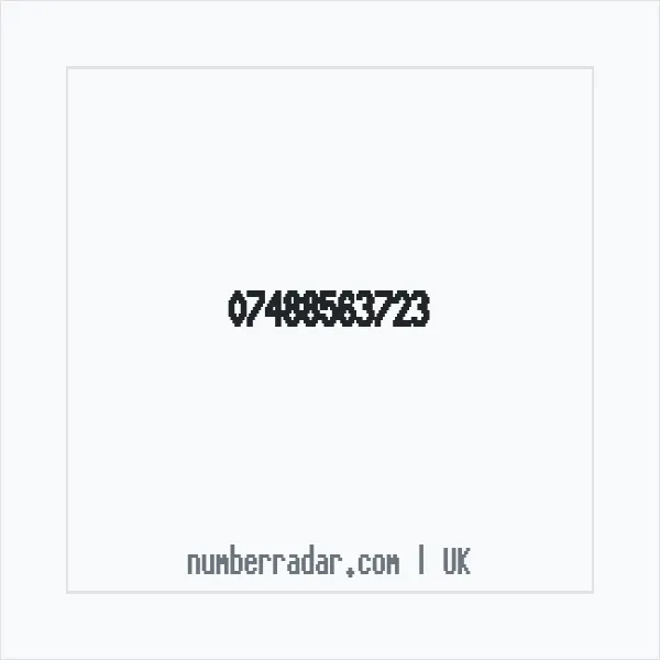 Reverse number check for +44 7488 563723 — who called me?