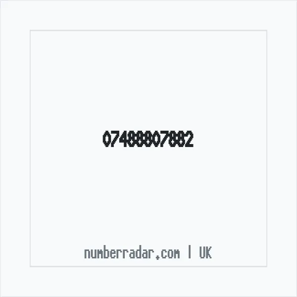 Reverse number check for +44 7488 807882 — who called me?