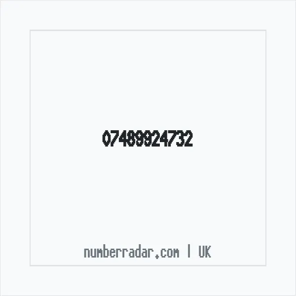 Reverse number check for +44 7489 924732 — who called me?