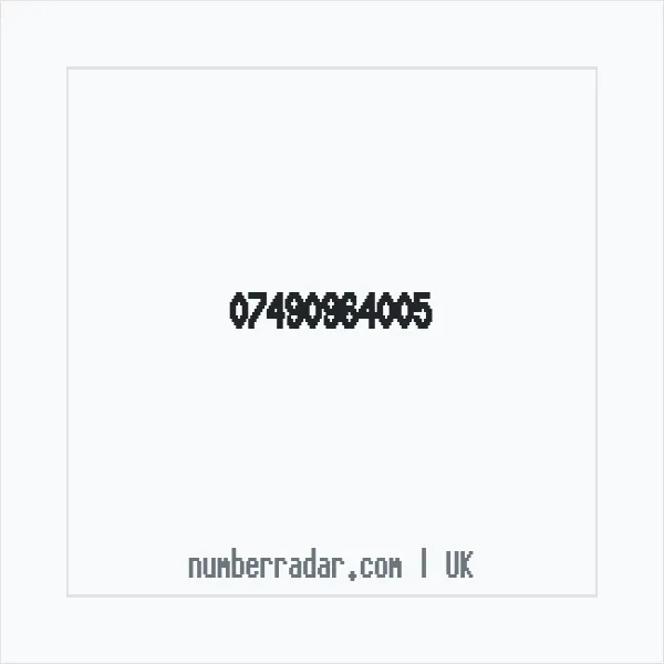 Reverse number check for +44 7490 964005 — who called me?