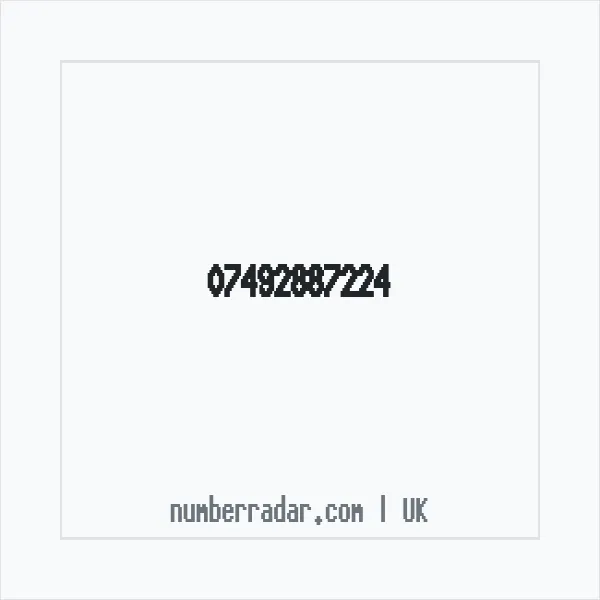 Reverse number check for +44 7492 887224 — who called me?