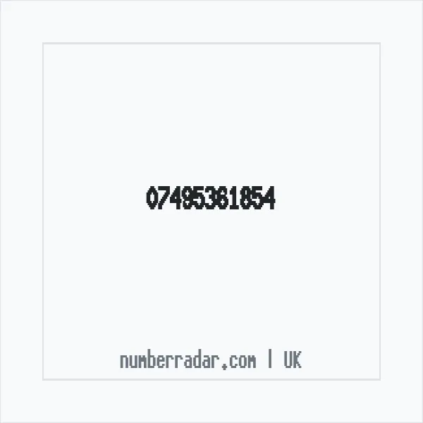 Reverse number check for +44 7495 361854 — who called me?